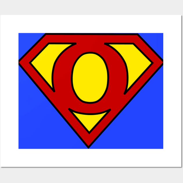 Superhero Symbol Letter O Wall Art by NextLevelDesignz